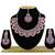Purple designer function wear ad necklace set
