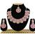 Pink designer function wear ad necklace set