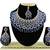 Blue designer function wear ad necklace set