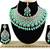 Green designer function wear ad necklace set