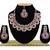 Maroon designer function wear ad necklace set
