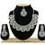 Green designer function wear ad necklace set