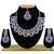 Blue designer function wear ad necklace set
