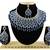 Blue designer function wear ad necklace set