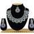 Blue designer function wear ad necklace set