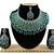 Green designer function wear ad necklace set