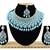 Turquoise designer function wear ad necklace set