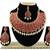 Red designer function wear ad necklace set