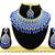 Blue designer function wear ad necklace set