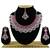 Red designer function wear ad necklace set
