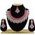 Red designer function wear ad necklace set
