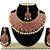 Pink designer function wear ad necklace set