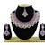 Purple designer function wear ad necklace set