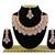 Orange designer function wear ad necklace set