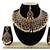 Black designer function wear ad necklace set