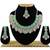 Green designer function wear ad necklace set