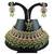 Green designer function wear ad necklace set