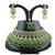 Green designer function wear ad necklace set