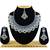 Blue designer function wear ad necklace set