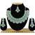 Green designer function wear ad necklace set