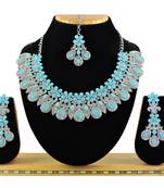 Turquoise designer function wear ad necklace set