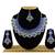 Blue designer function wear ad necklace set