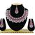 Red designer function wear ad necklace set