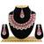Red designer function wear ad necklace set