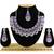 Purple designer function wear ad necklace set