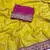 Yellow Color Heavy Chinon Silk Traditional Saree