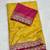 Yellow Color Heavy Chinon Silk Traditional Saree