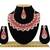 Red designer function wear ad necklace set