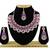 Purple designer function wear ad necklace set