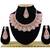 Pink designer function wear ad necklace set