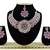 Purple designer function wear ad necklace set