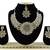Maroon designer function wear ad necklace set