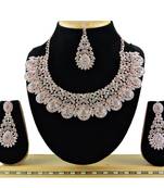 Grey designer function wear ad necklace set