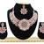 Maroon designer function wear ad necklace set