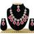 Red designer function wear ad necklace set