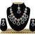 Blue designer function wear ad necklace set
