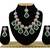 Green designer function wear ad necklace set