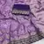 Lavender Color Heavy Chinon Silk Traditional Saree