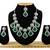 Green designer function wear ad necklace set