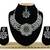 Black designer function wear ad necklace set