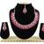 Red designer function wear ad necklace set