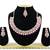 Pink designer function wear ad necklace set