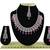 Red designer function wear ad necklace set