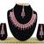 Red designer function wear ad necklace set
