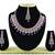Purple designer function wear ad necklace set