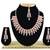 Pink designer function wear ad necklace set